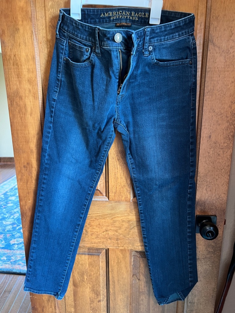 American Eagle Outfitters Dark Indigo Skinny Jeans Like New 31x30